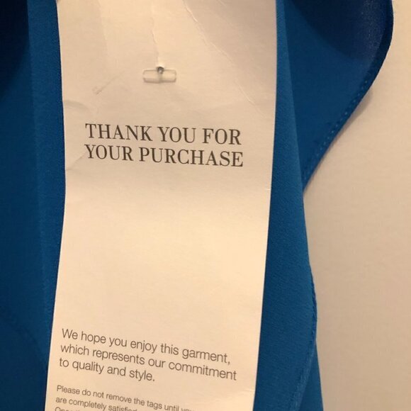 Muse Blue Cocktail Flare Sleeve Dress Size 4 NWT - Picture 4 of 8